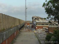 Dover Hoverport being demolished, July 2009 - The last structures of hoverspeed engineering (submitted by James Rowson).